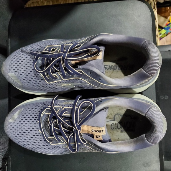 Brooks Ghost 12 Grey Women's Running Shoes - Size 7.5 - Picture 5 of 7